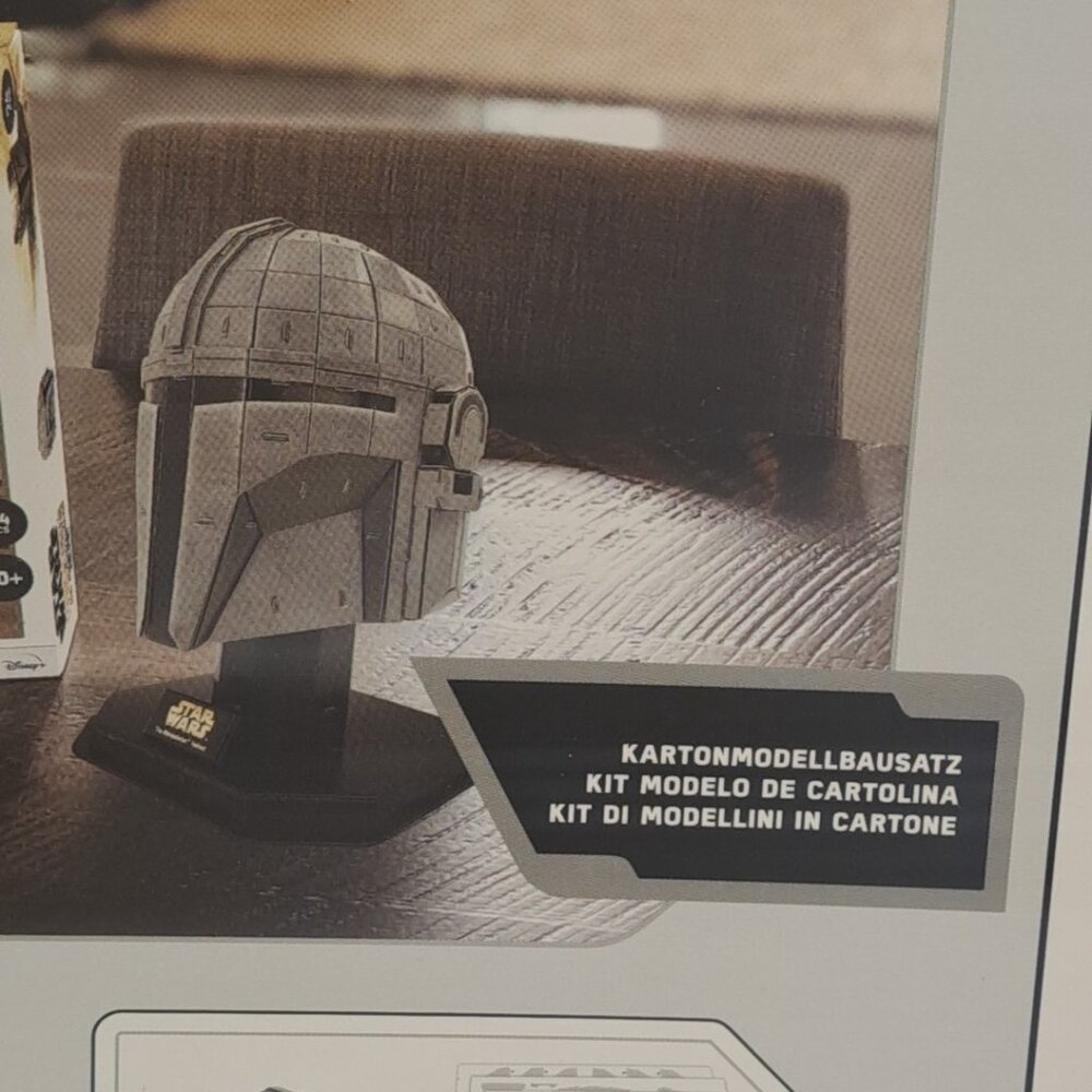 Star Wars Mandalorian Helmet 4D Puzzle, 94 Piece - Sealed Box - Picture 3 of 7